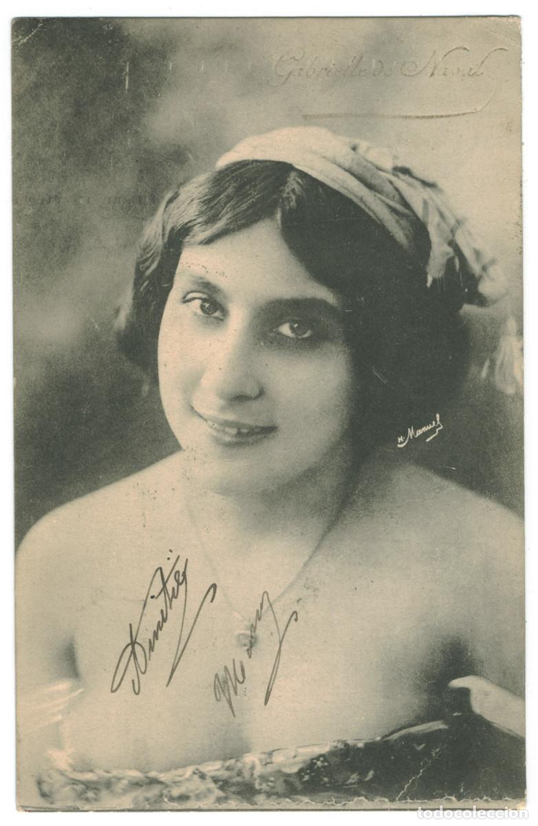 Postales: Actriz belle epoque NAVAL, Gabrielle de_Sin datos. Photo H. Manuel