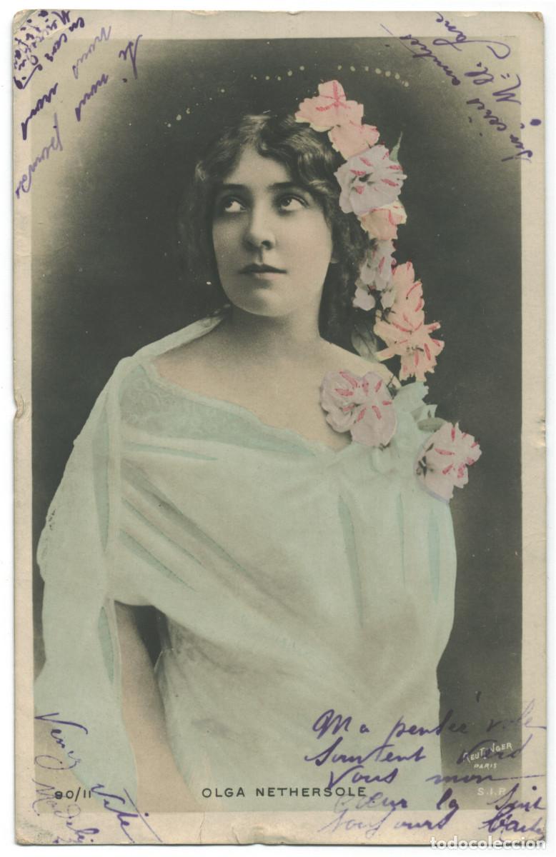 Postales: Actriz belle epoque NETHERSOLE, Olga_SIP. 90-11. Photo Reutlinger