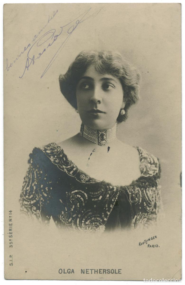 Postales: Actriz belle epoque NETHERSOLE, Olga_SIP. 35-14. Photo Reutlinger