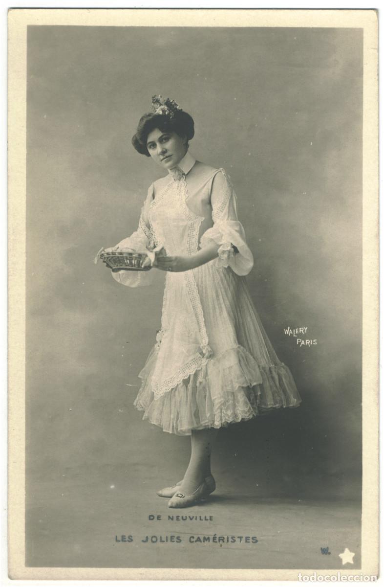 Postales: Actriz belle epoque NEUVILLE, de [Les jolies cam&eacute;ristes]_White &Eacute;toile. 680. Photo W&aacute;lery