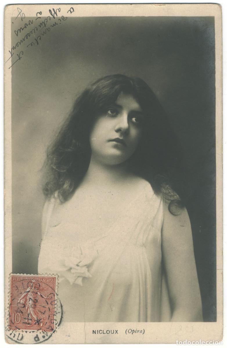 Postales: Actriz belle epoque NICLOUX_DL. Op&eacute;ra