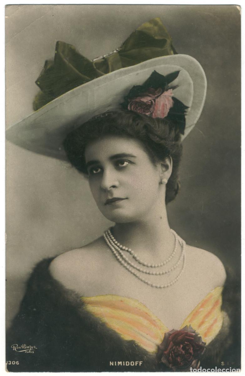 Postales: Actriz belle epoque NIMIDOFF_SIP. 1306. Photo Reutlinger