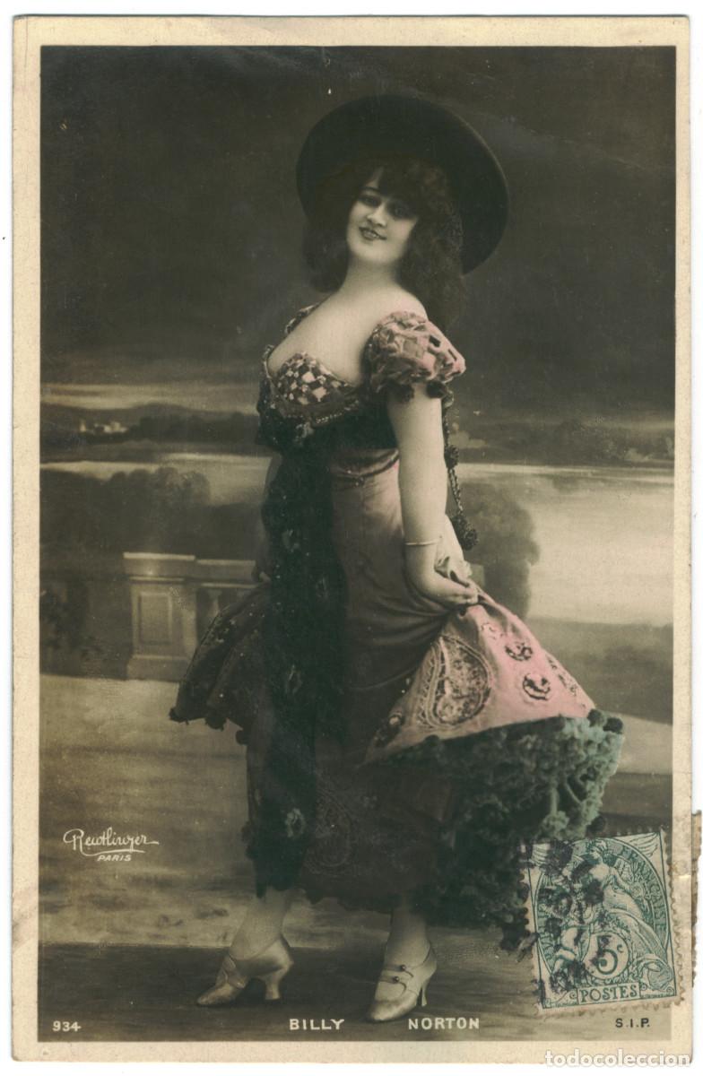 Postales: Actriz belle epoque NORTON, Billy_SIP. 934. Photo Reutlinger