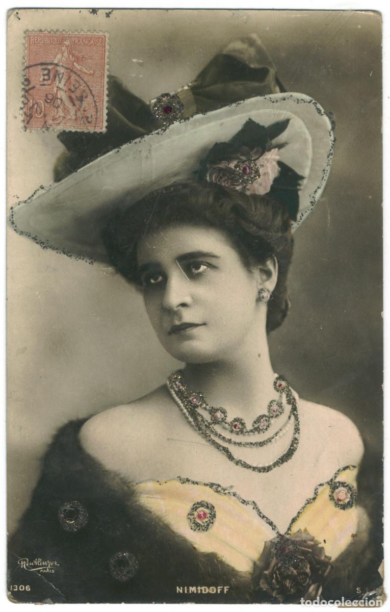Postales: Actriz belle epoque NIMIDOFF_SIP. 1306. Photo Reutlinger