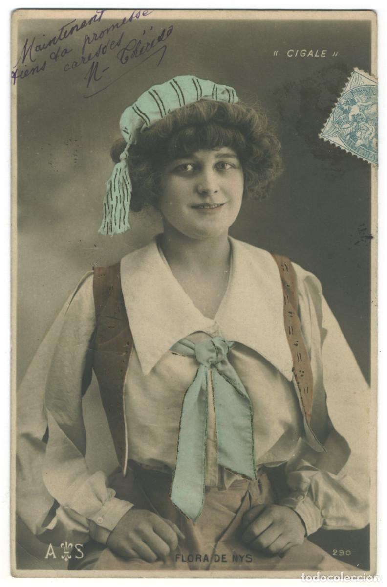 Postales: Actriz belle epoque NYS, Flora de_AS. 290. Cigale
