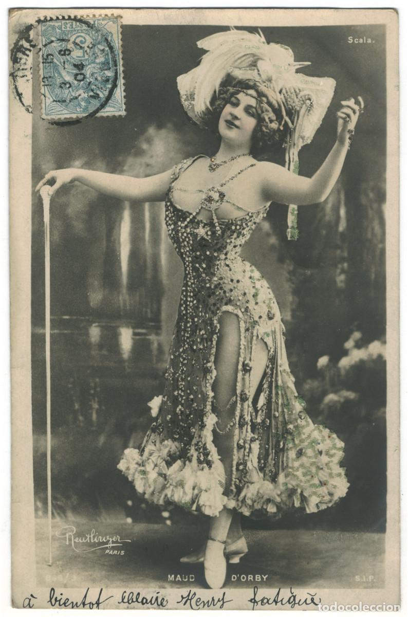 Postales: Actriz belle epoque ORBY, Maud d'_SIP. 866-3. Scala. Photo Reutlinger