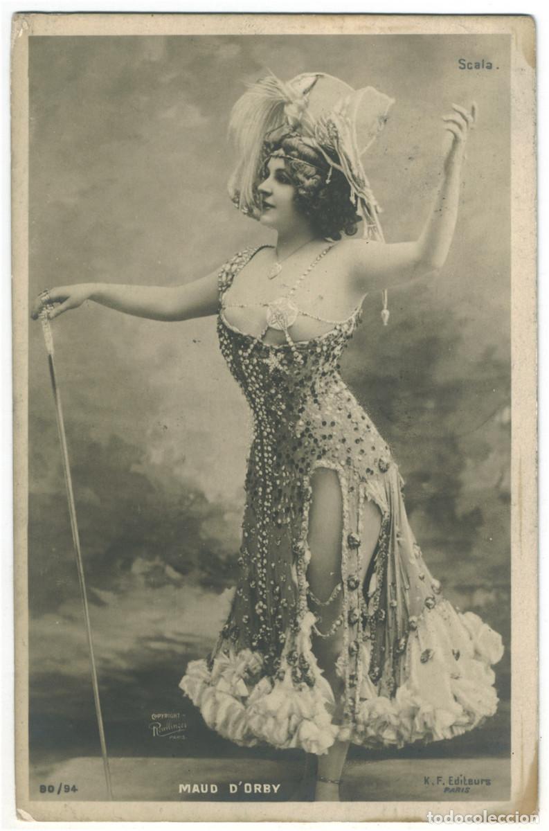 Postales: Actriz belle epoque ORBY, Maud d'_KF. 90-94. Scala. Photo Reutlinger
