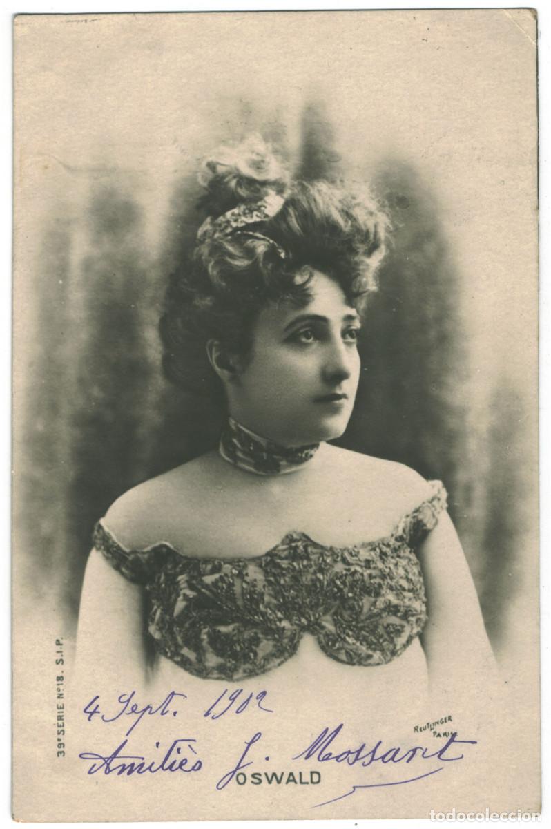 Postales: Actriz belle epoque OSWALD_SIP. 39-18. Photo Reutlinger