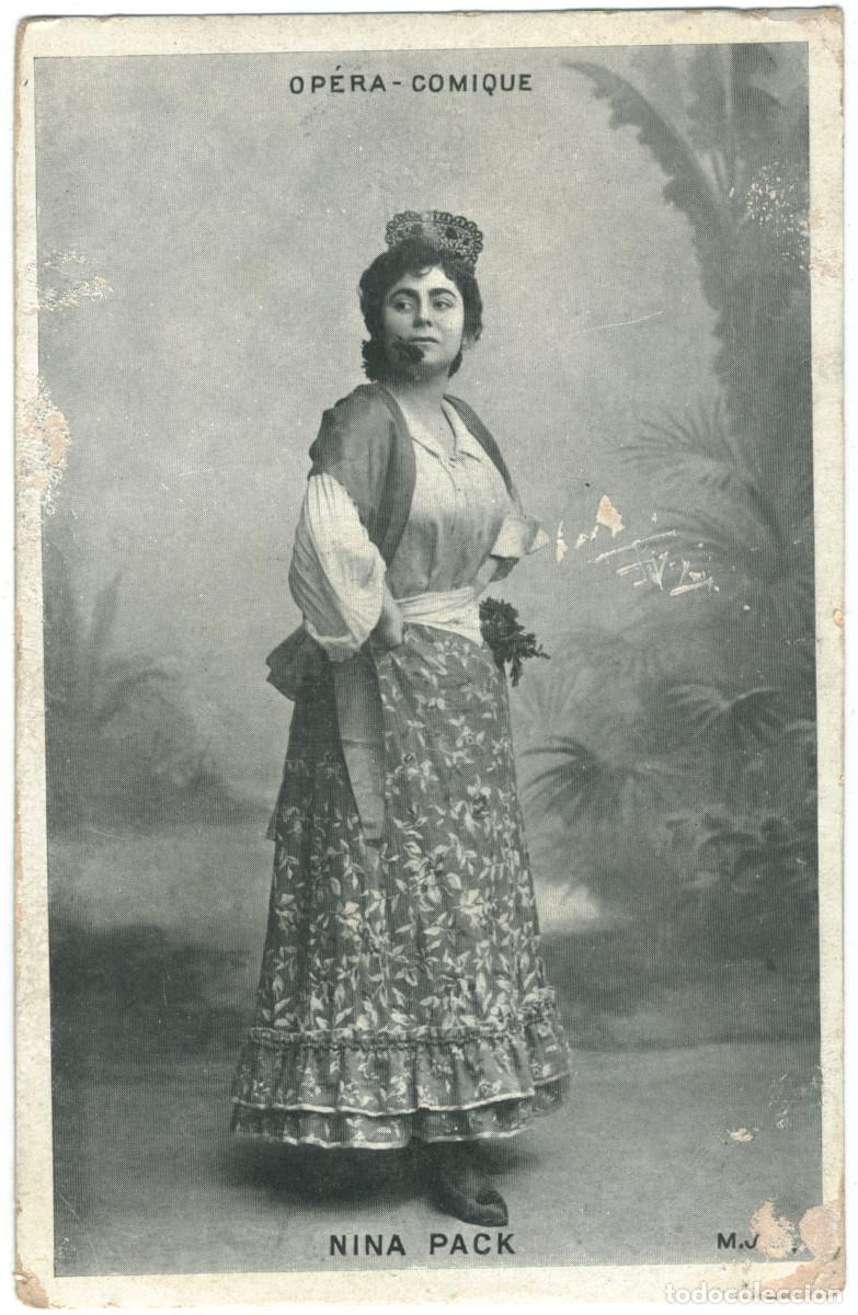 Postales: Actriz belle epoque PACK, Nina_MJS. Op&eacute;ra Comique