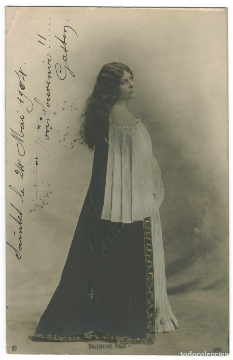 Postales: Actriz belle epoque PAGE, Valentine_EPJ. 324