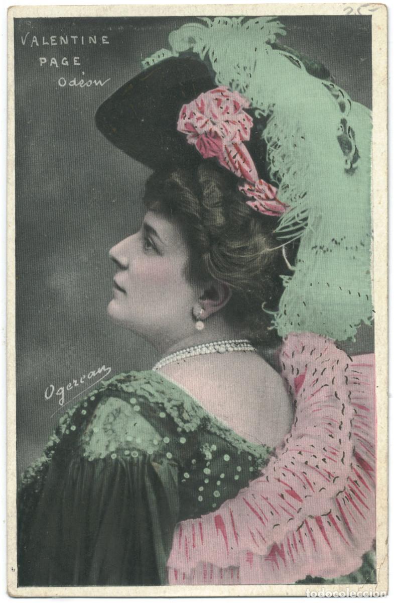 Postales: Actriz belle epoque PAGE, Valentine_Sin datos. Od&eacute;on. Photo Ogereau