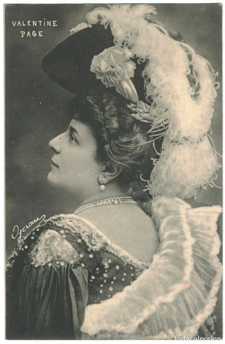 Postales: Actriz belle epoque PAGE, Valentine_Sin datos. Photo Ogereau