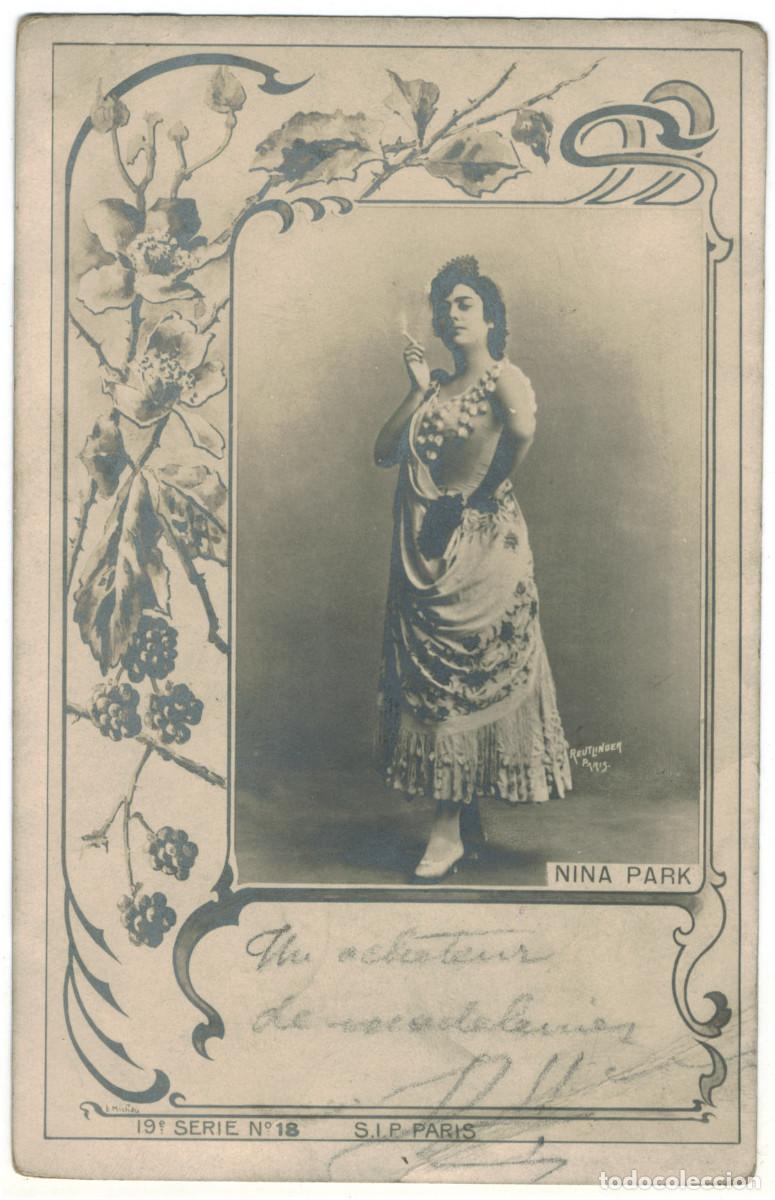 Postales: Actriz belle epoque PARK, Nina_SIP. 19-18. Photo Reutlinger