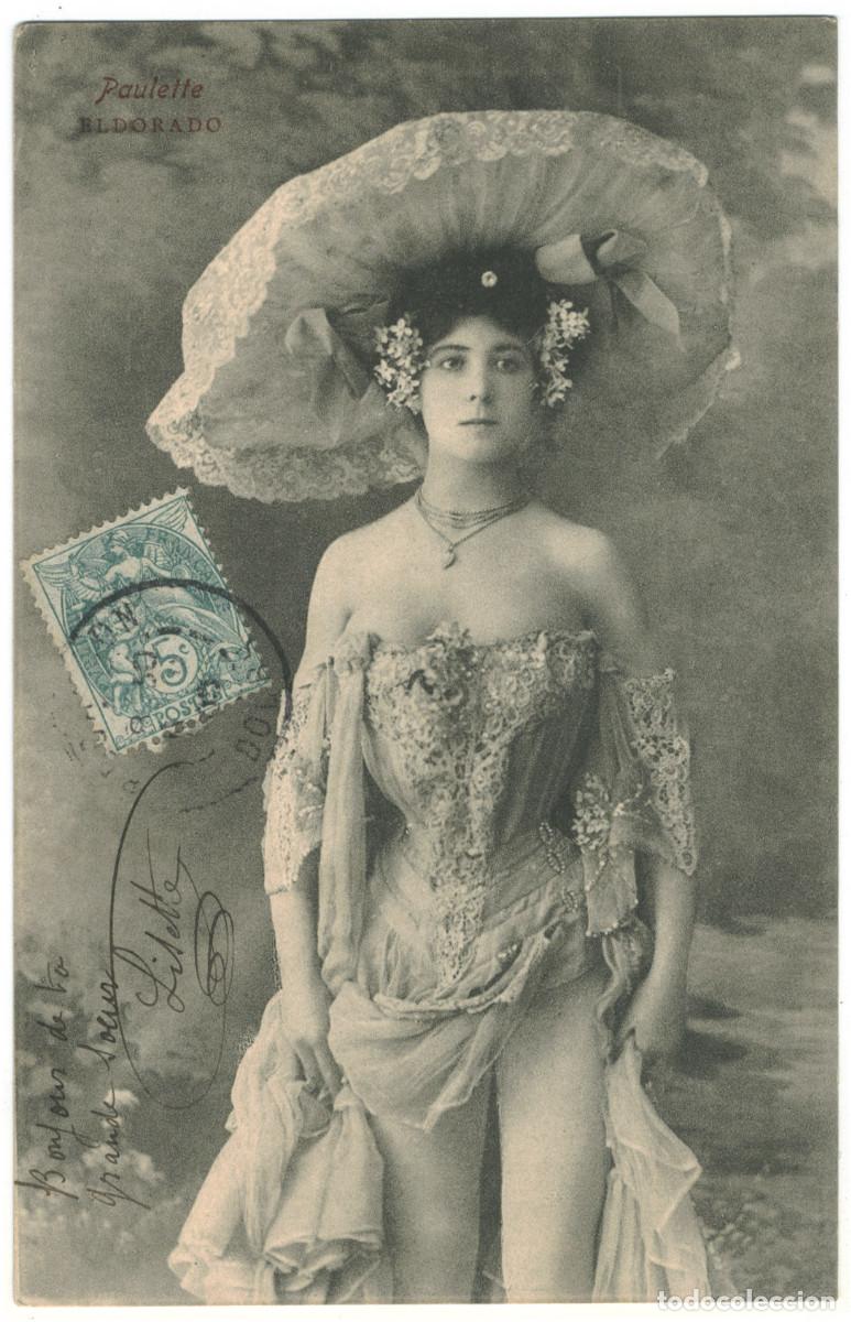 Postales: Actriz belle epoque PAULETTE, Mlle._Sin datos. Eldorado