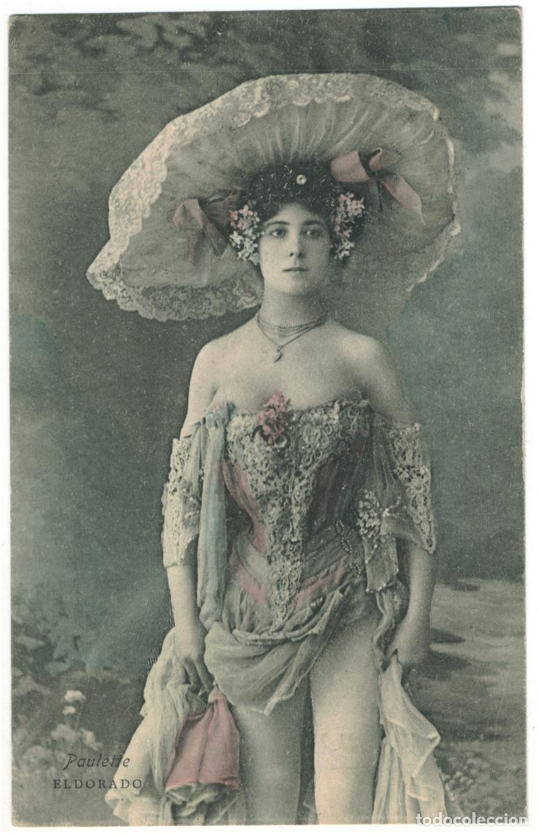 Postales: Actriz belle epoque PAULETTE, Mlle._Sin datos. Eldorado