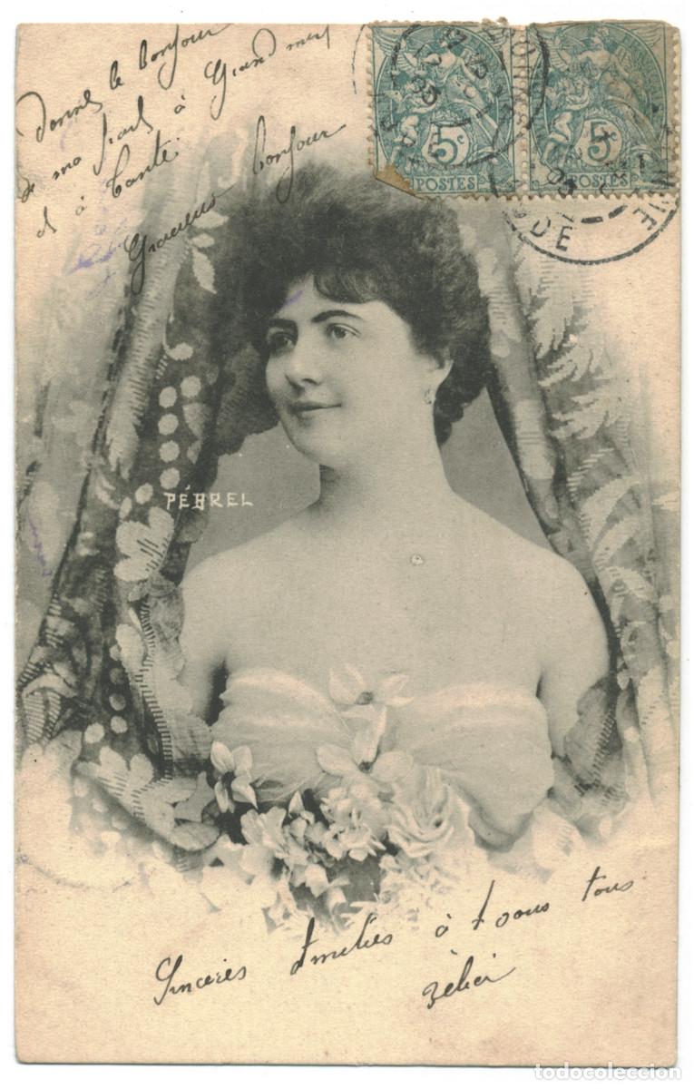 Postales: Actriz belle epoque P&Eacute;BREL, Blanche de_Sin datos
