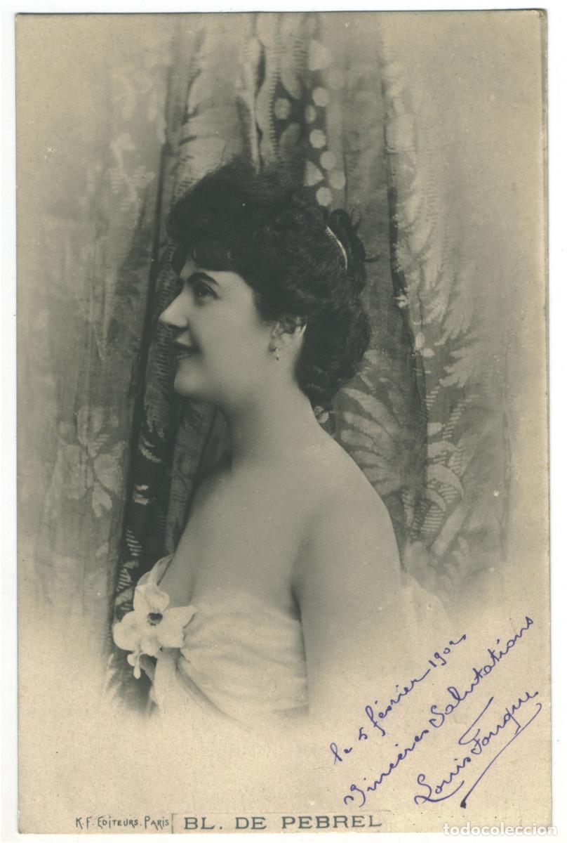 Postales: Actriz belle epoque P&Eacute;BREL, Blanche de_KF