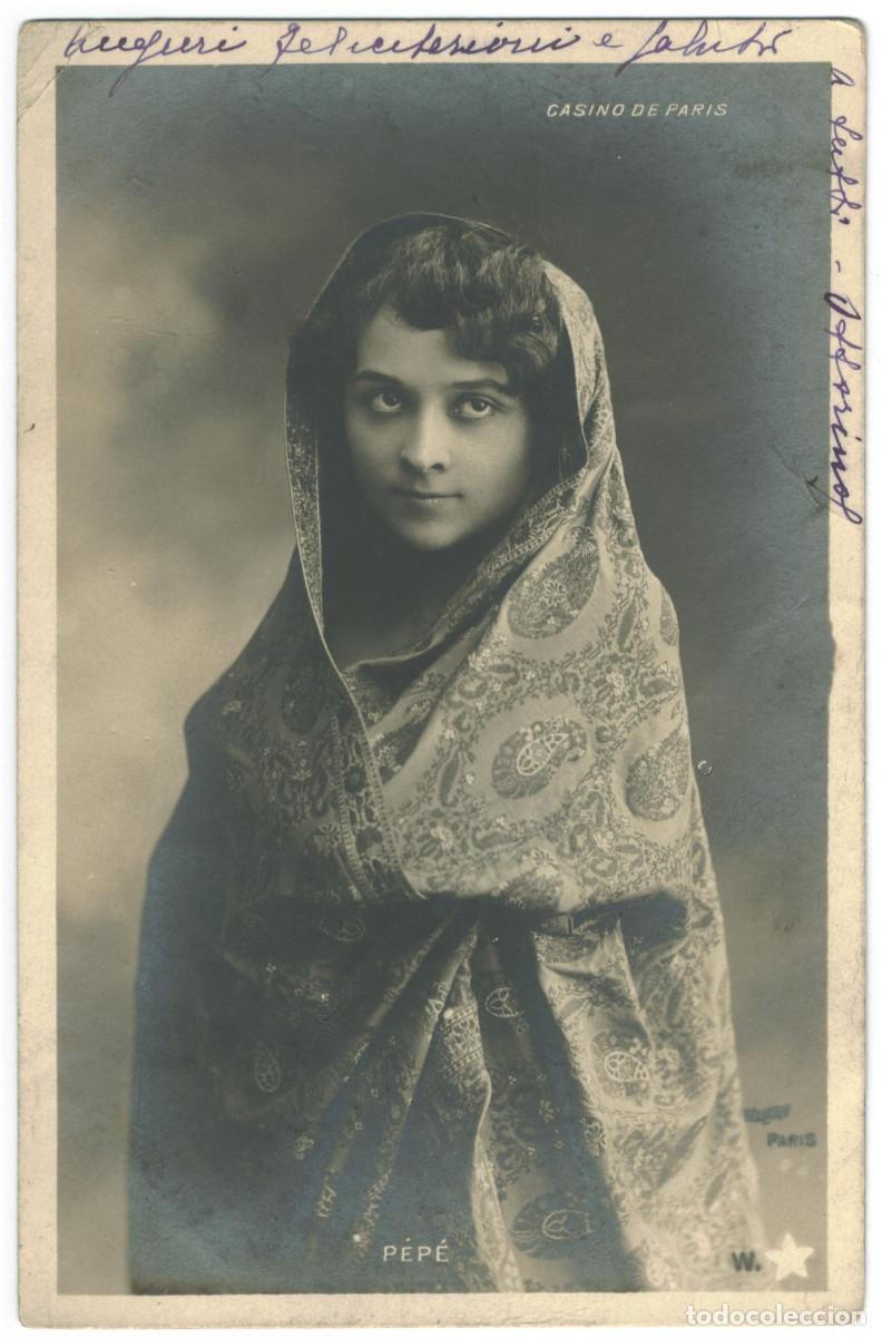 Postales: Actriz belle epoque P&Eacute;P&Eacute;_W &Eacute;toile. 6. Casino de Paris. Photo Wal&eacute;ry