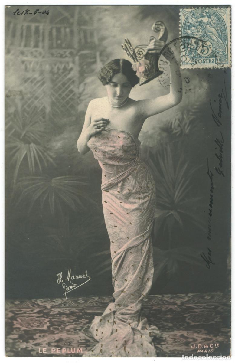 Postales: Actriz belle epoque PEPLUM, Le_JD. Photo H. Manuel