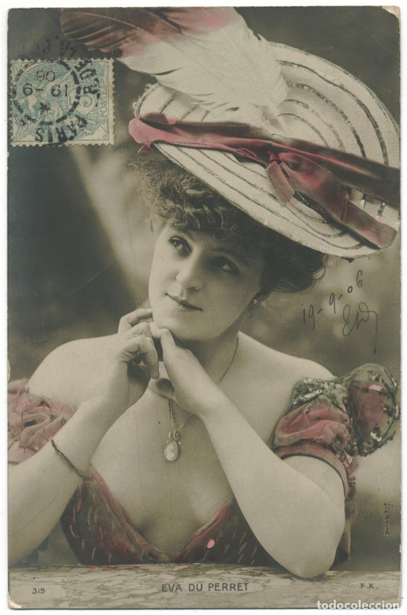 Postales: Actriz belle epoque PERRET, Eva du_FK. 319