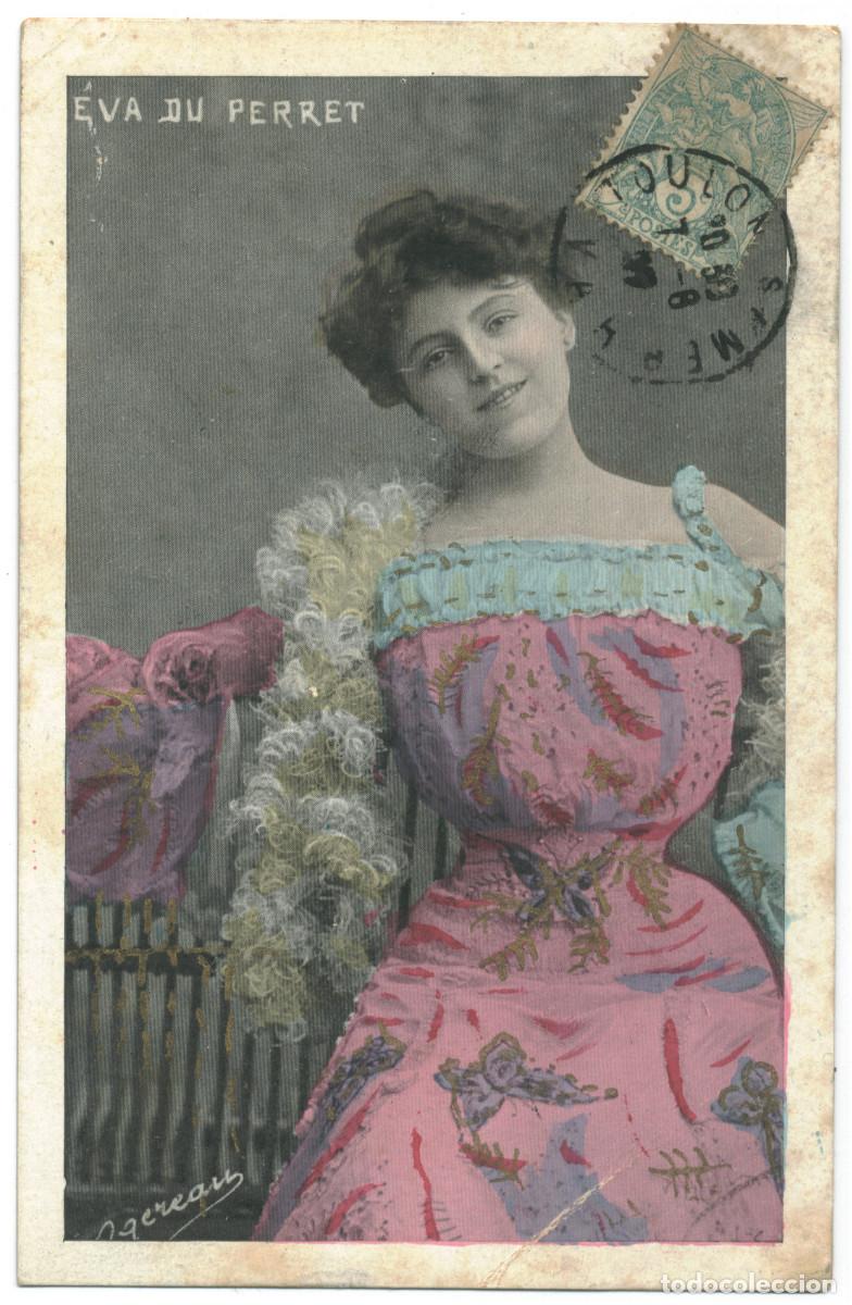 Postales: Actriz belle epoque PERRET, Eva du_Sin datos. Photo Ogerau