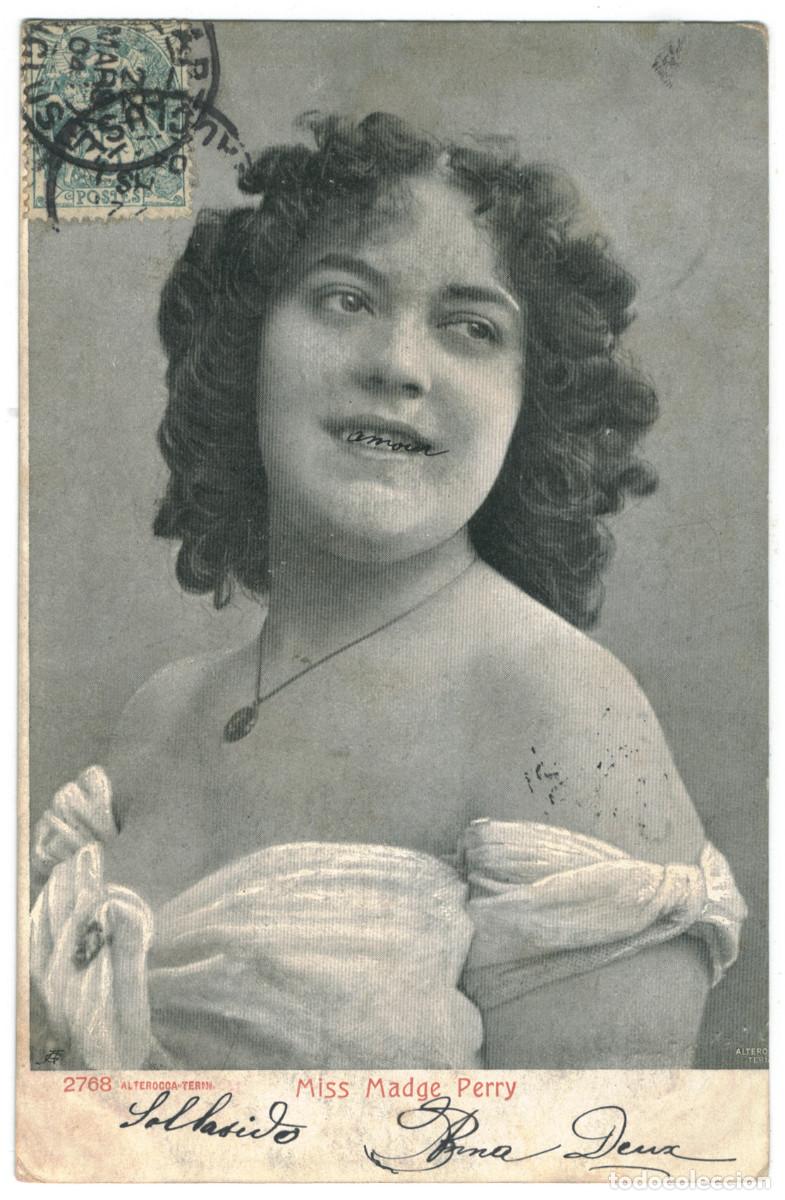 Postales: Actriz belle epoque PERRY, Magde_Alterocca Terni. 2768