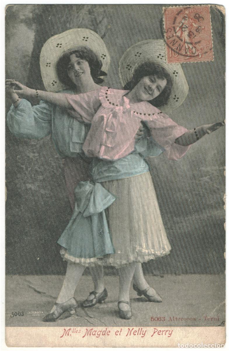 Postales: Actriz belle epoque PERRY, Magde & Nelly_Alterocca Terni. 5063