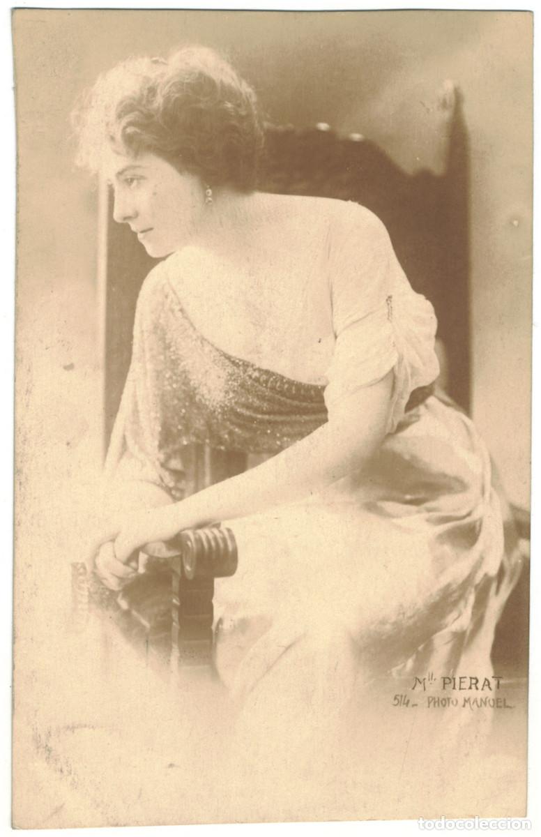Postales: Actriz belle epoque PI&Eacute;RAT_Renaissance. 514. Photo Manuel