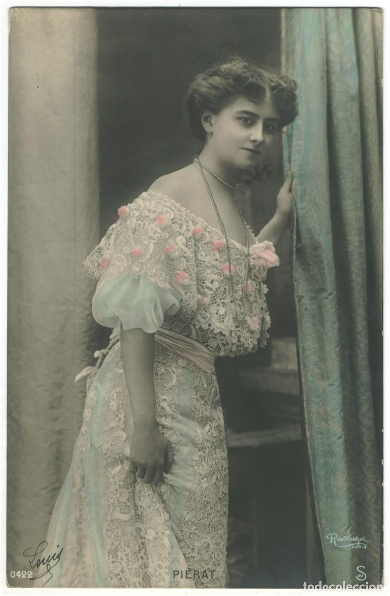 Postales: Actriz belle epoque PI&Eacute;RAT_SW. 422. Photo Reutlinger