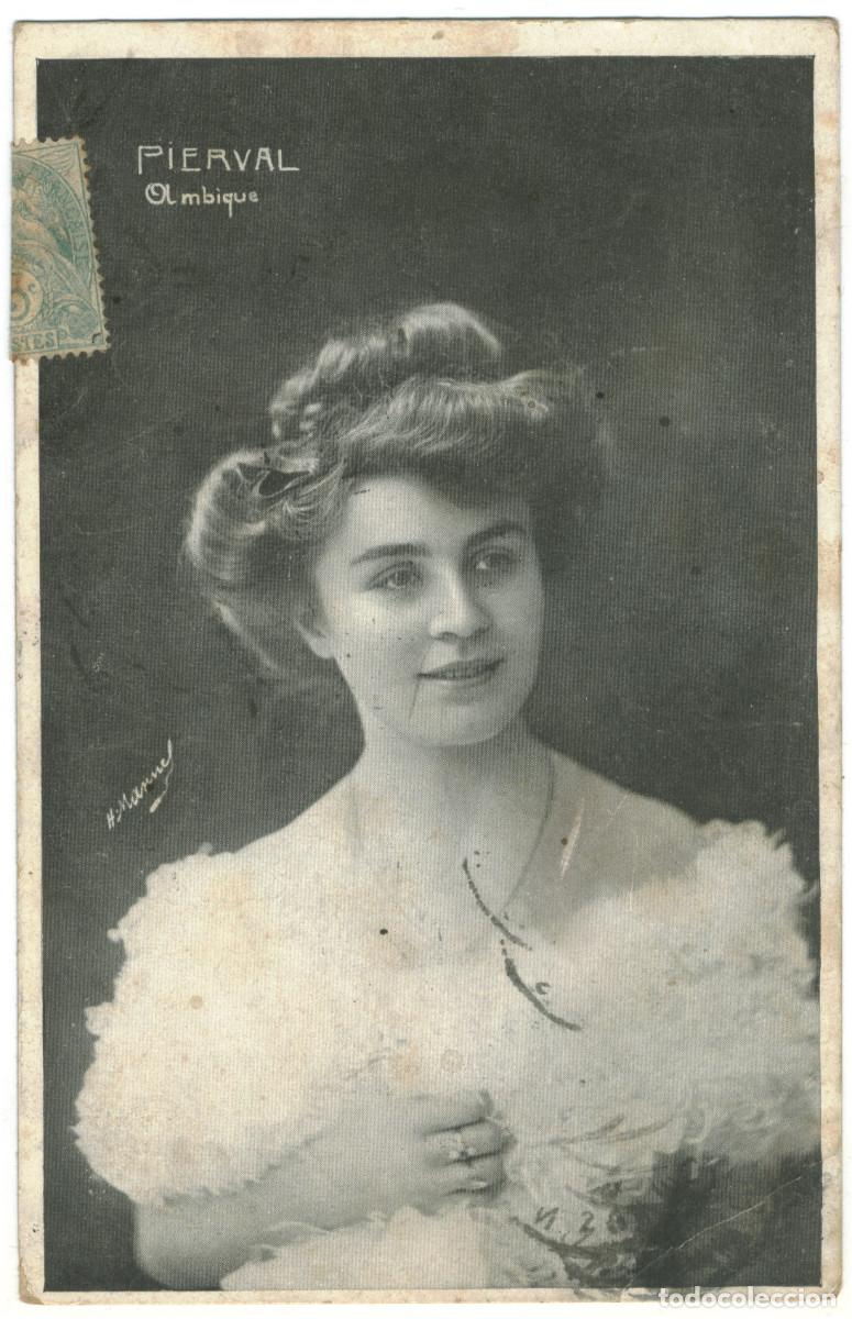 Postales: Actriz belle epoque PIERVAL_Sin datos. Ambique. Photo H. Manuel