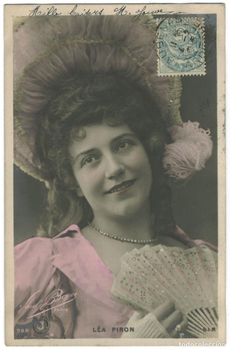 Postales: Actriz belle epoque PIRON, L&eacute;a_SIP. 989. Photo Paul Boyer