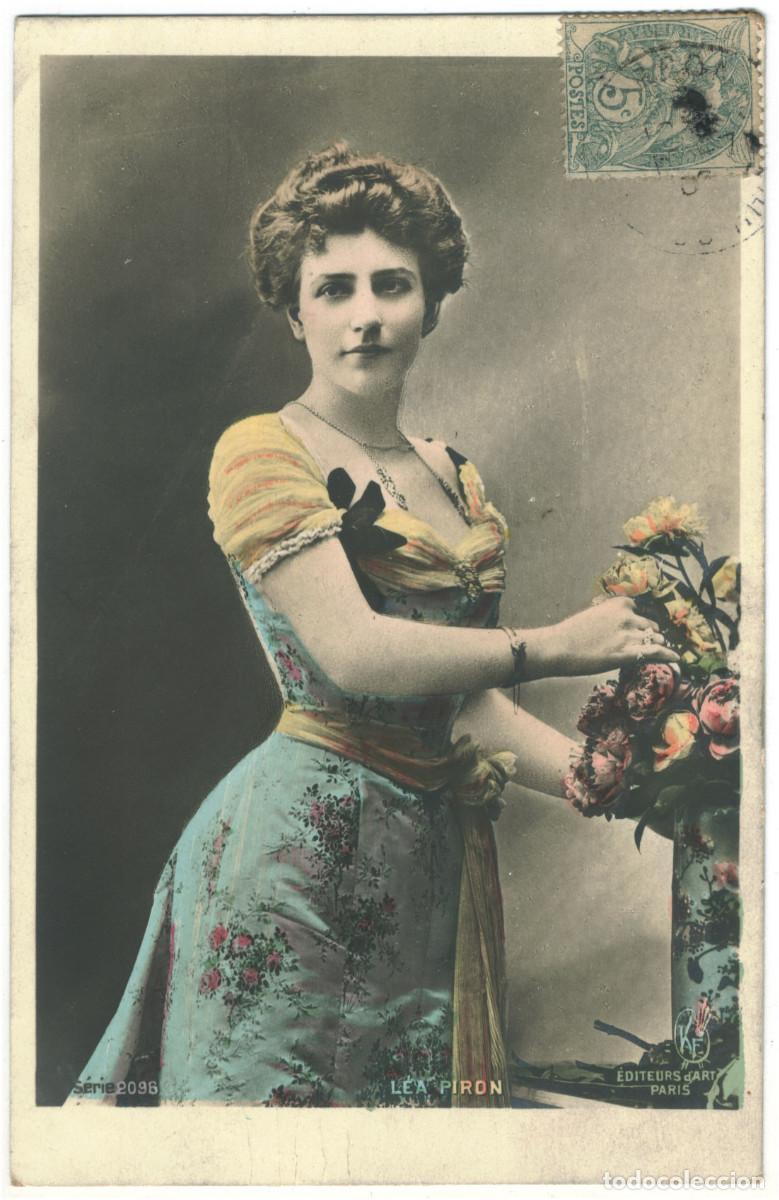 Postales: Actriz belle epoque PIRON, L&eacute;a_KF &Eacute;diteurs d'Art (Paris). 2096
