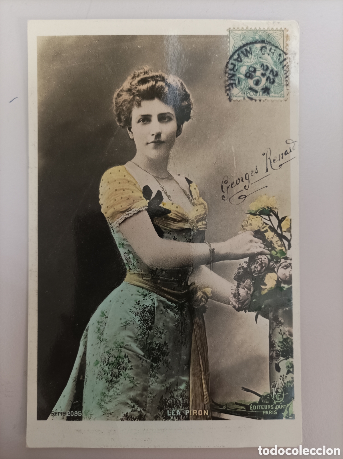 Postales: Actriz belle epoque PIRON, L&eacute;a_KF &Eacute;diteurs d'Art (Paris). 2096