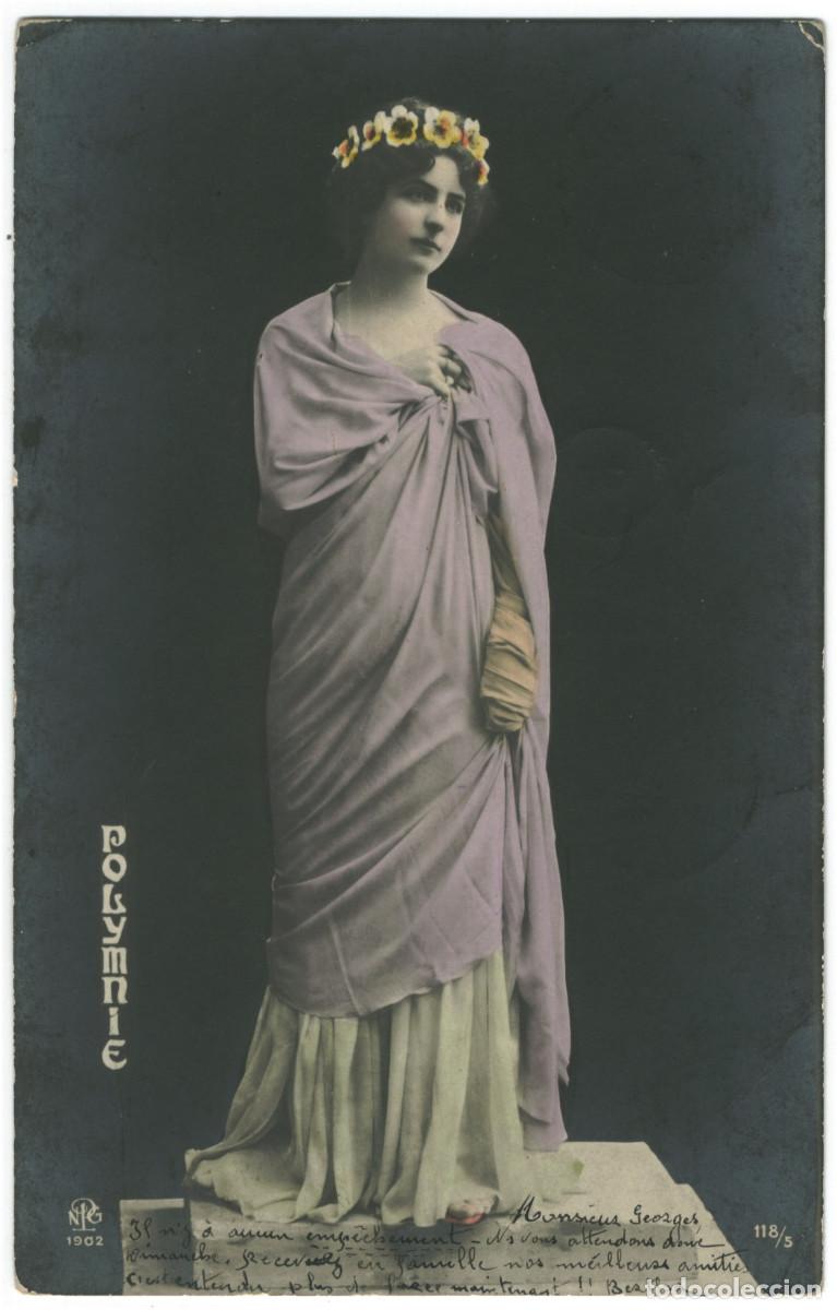 Postales: Actriz belle epoque POLYMNIE_NPG. 118-5