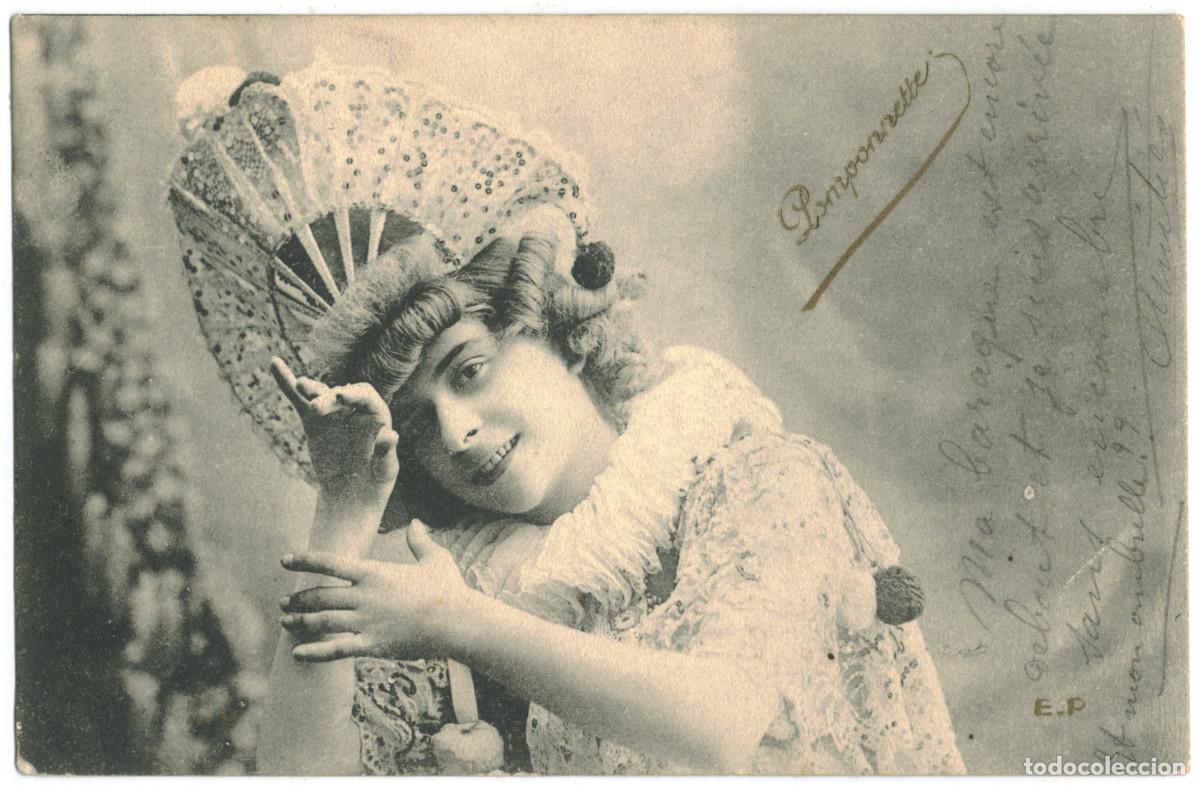Postales: Actriz belle epoque POMPONNETTE_EP. -2