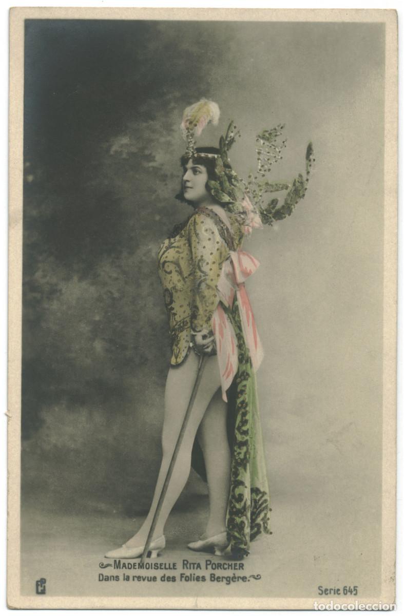 Postales: Actriz belle epoque PORCHER, Rita_EPJ. 645. Folies Berg&egrave;re