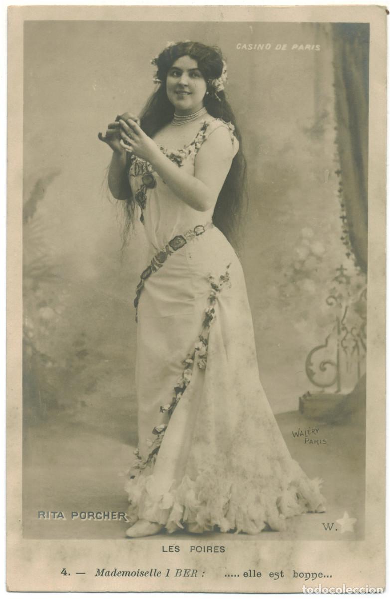 Postales: Actriz belle epoque PORCHER, Rita_W &Eacute;toile. Casino de Paris. 4. As Mlle. 1 Ber in Les Poires