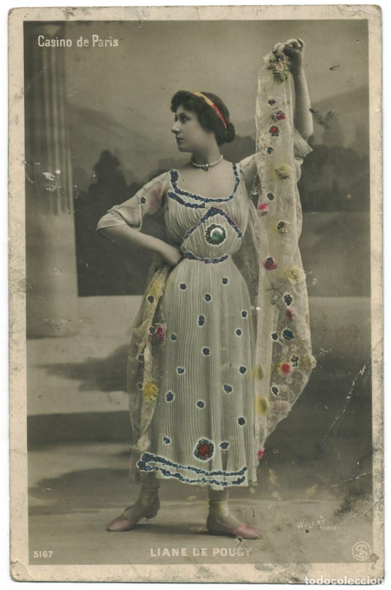 Postales: Actriz belle epoque POUGY, Liane de_SIP. 5167. Casino de Paris. Photo Wal&eacute;ry