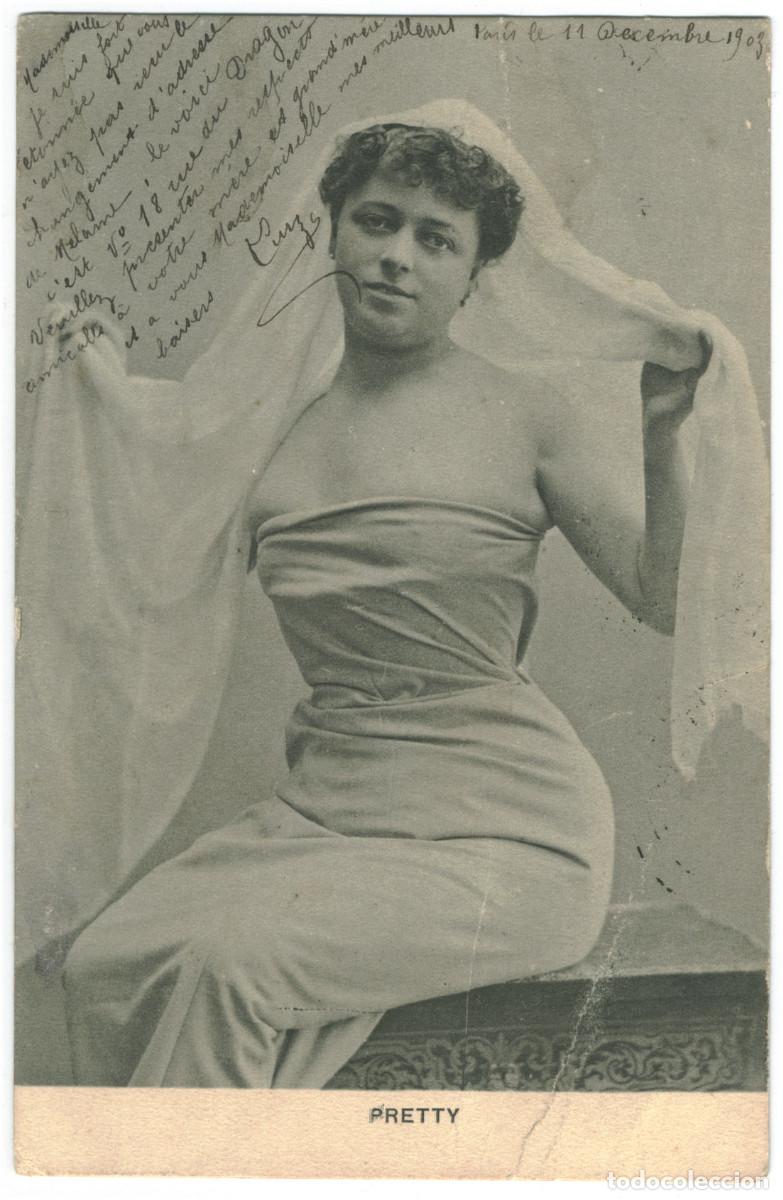 Postales: Actriz belle epoque PRETTY_A. Breger. Photo Gerschel