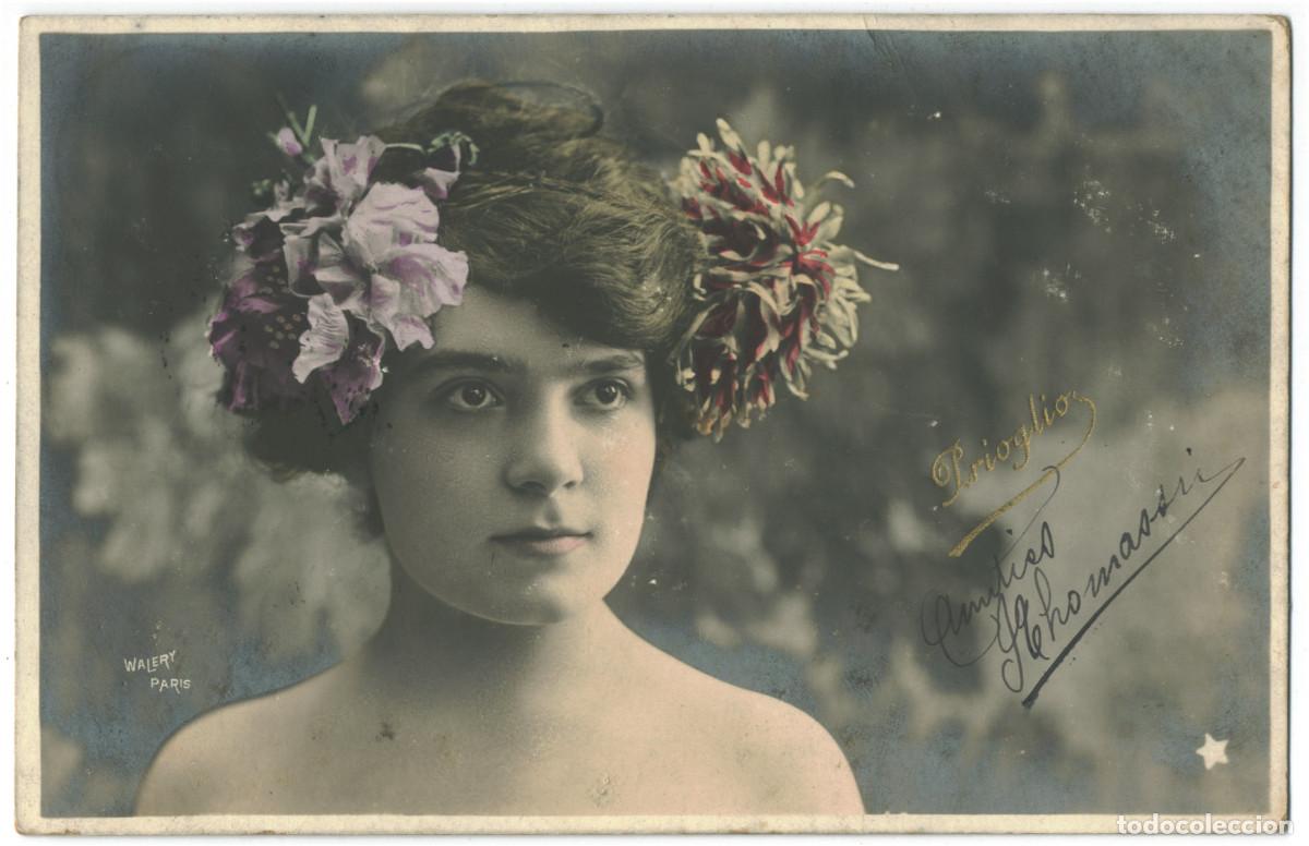 Postales: Serie 2 Postales Actriz belle epoque PRIOGLIO_W &Eacute;toile. 664-43. Photo Wal&eacute;ry