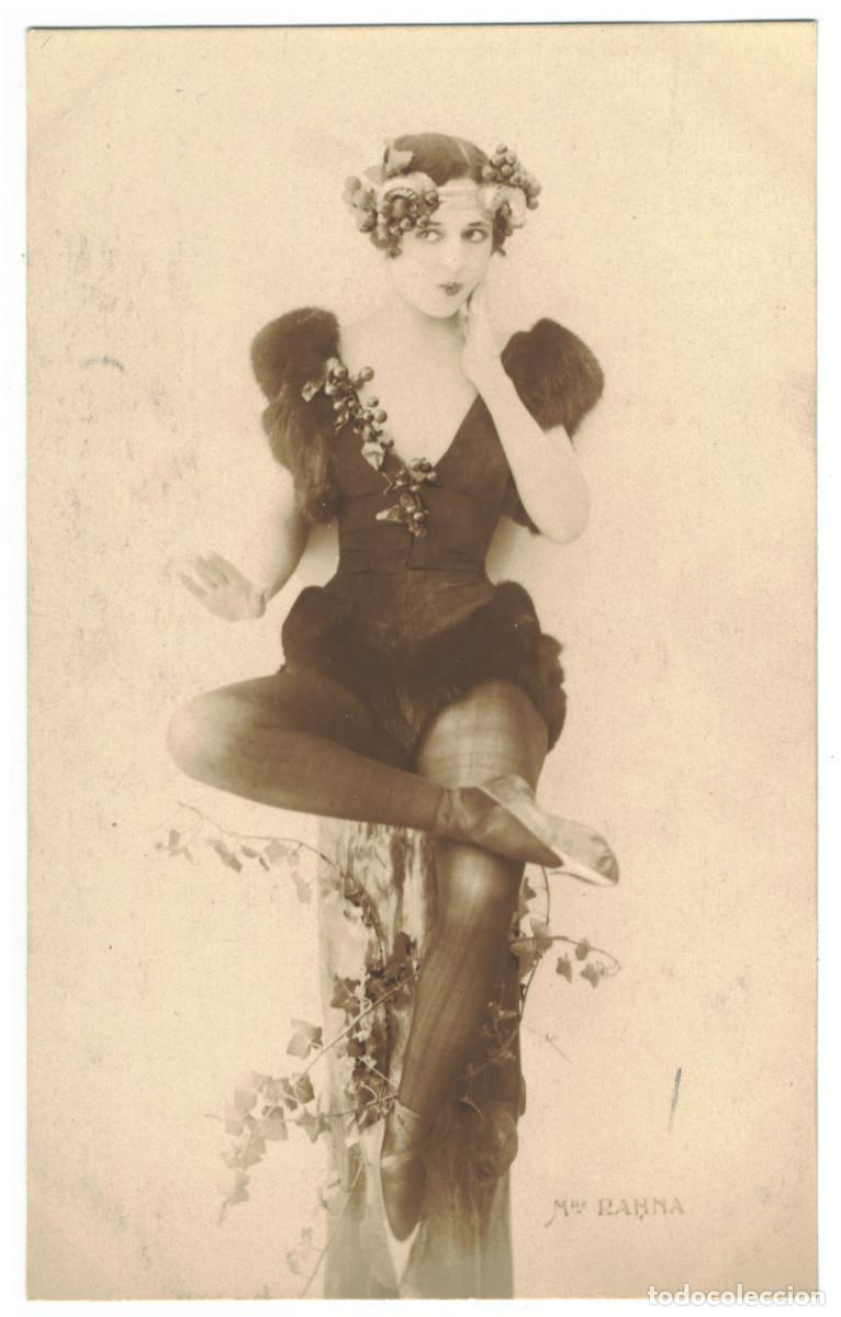 Postales: Serie 2 Postales Actriz belle epoque RAHNA, Mlle._Renaissance