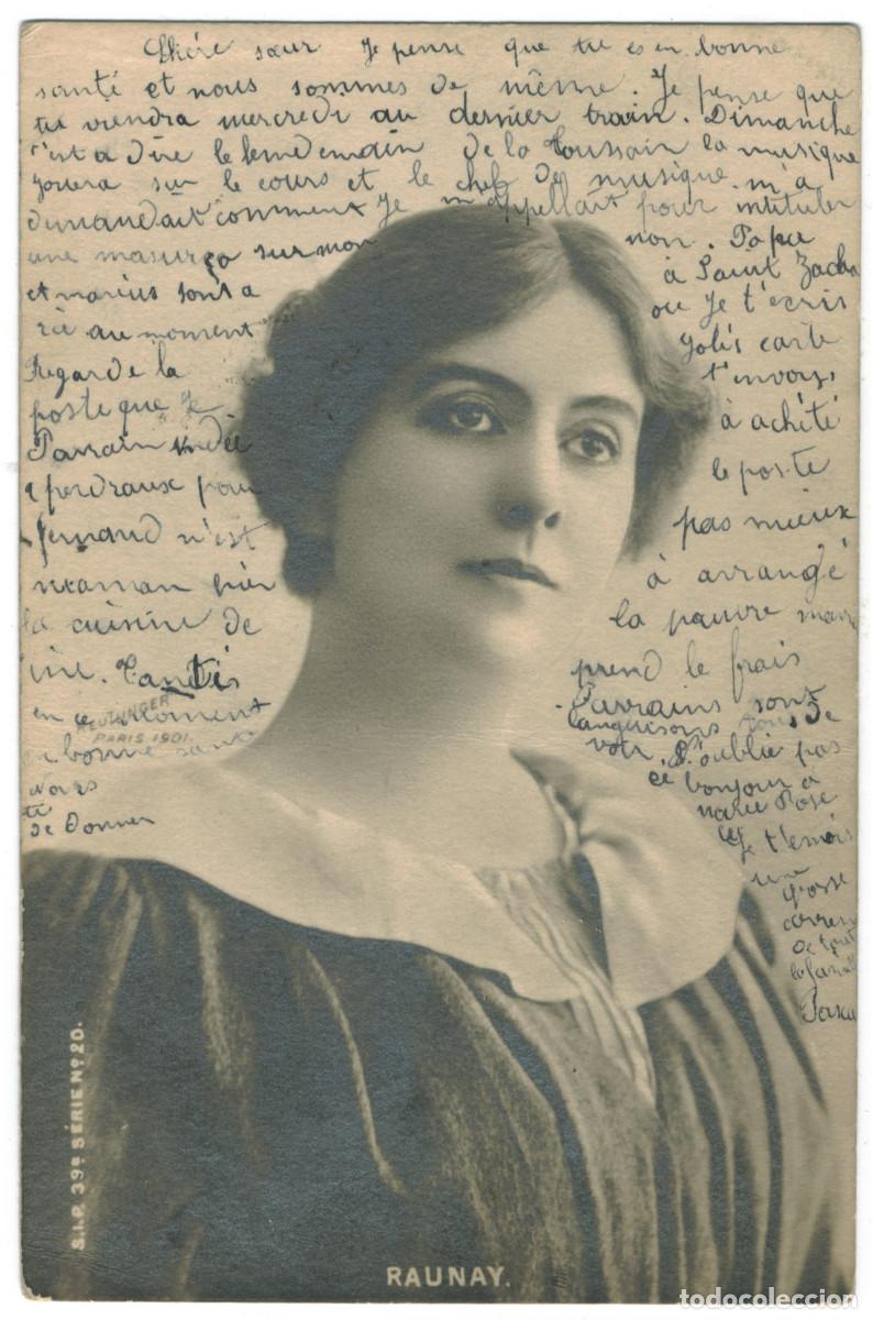 Postales: Actriz belle epoque RAUNAY, Jeanne_SIP. 39-20. Photo Reutlinger