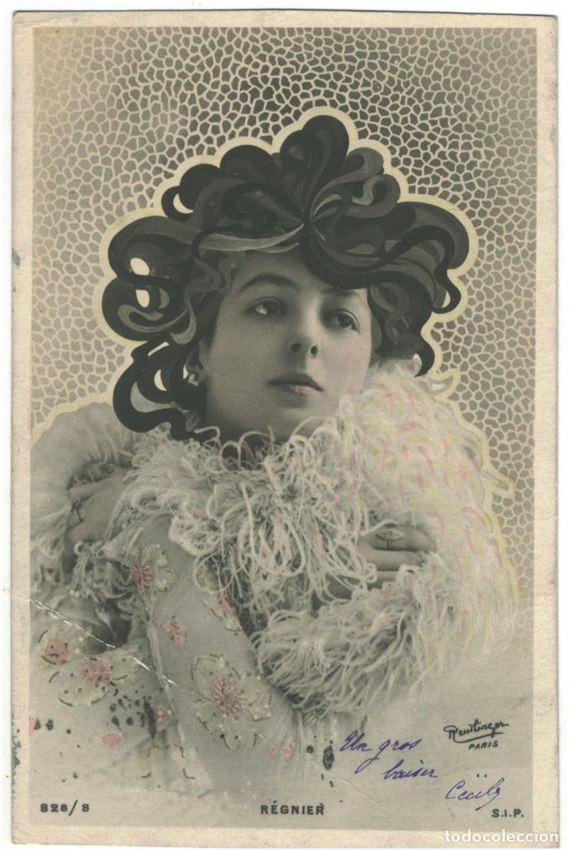 Postales: Actriz belle epoque R&Eacute;GNIER, Marthe_SIP. 828-8. Photo Reutlinger