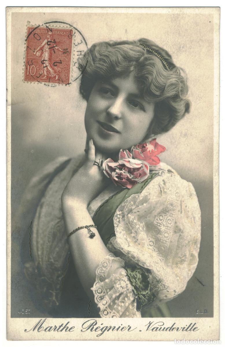 Postales: Actriz belle epoque R&Eacute;GNIER, Marthe_ELD. 4057. Vaudeville