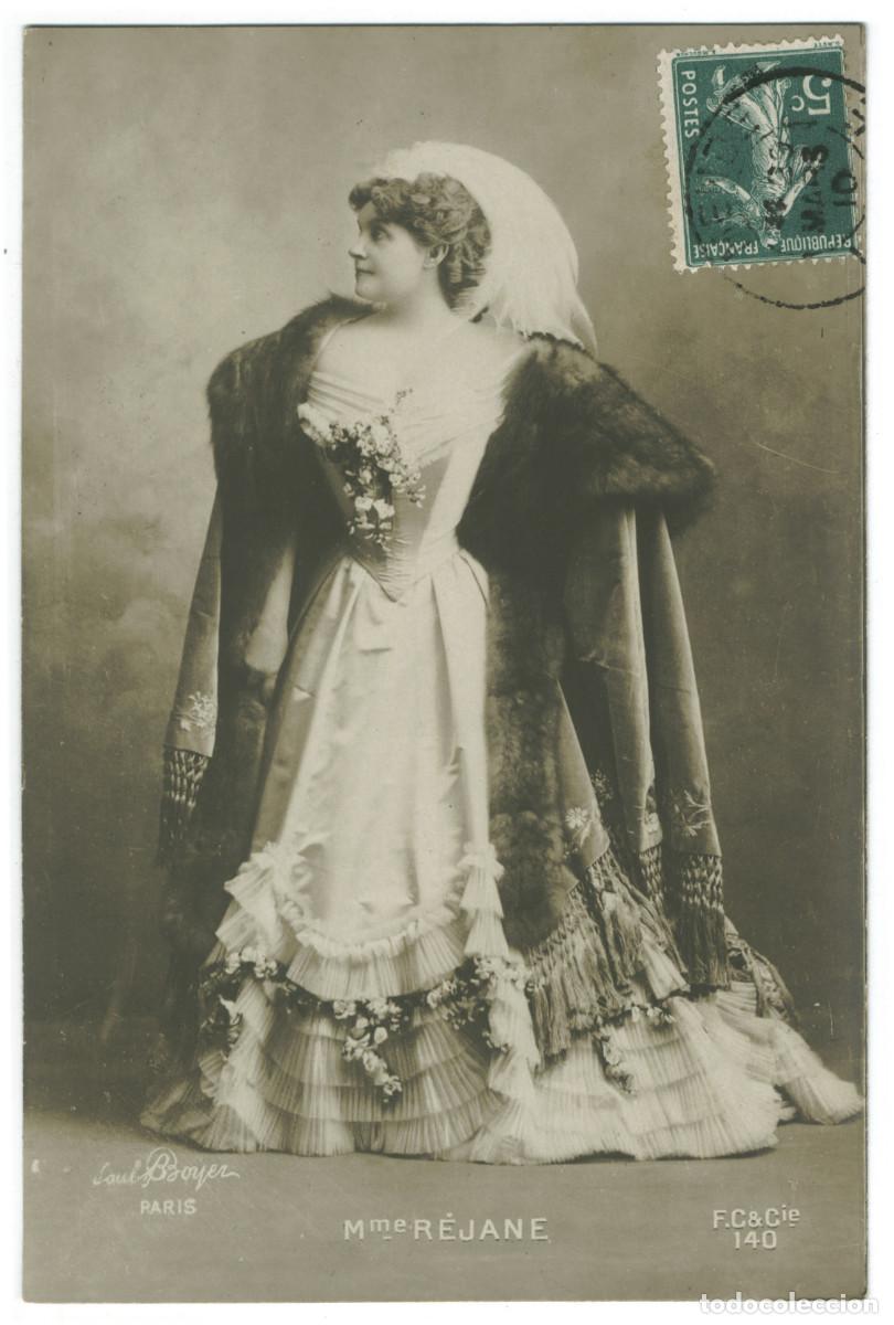 Postales: Actriz belle epoque R&Eacute;JANE-POREL, M. (Gabrielle REJU)_FC. 140. Photo Paul Boyer