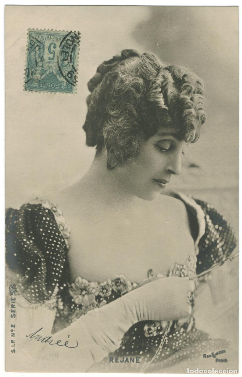Postales: Actriz belle epoque R&Eacute;JANE-POREL, M. (Gabrielle REJU)_SIP. 2-51. Photo Reutlinger