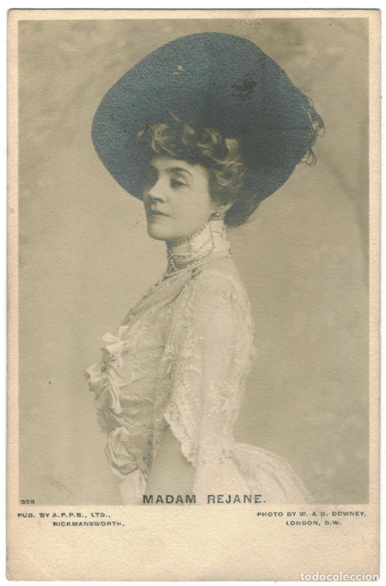 Postales: Actriz belle epoque R&Eacute;JANE-POREL, M. (Gabrielle REJU)_APPS. 358. Photo W. & D. Downey