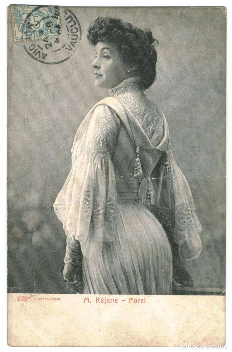 Postales: Actriz belle epoque R&Eacute;JANE-POREL, M. (Gabrielle REJU)_Alterocca Terni. 2791