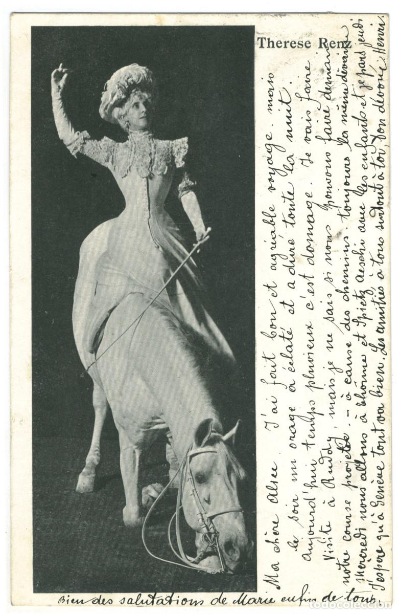 Postales: Actriz belle epoque RENZ, Therese_Sin datos