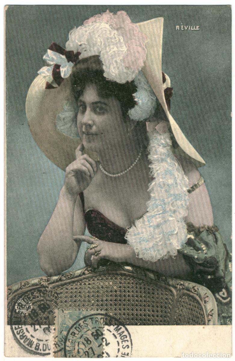Postales: Actriz belle epoque R&Eacute;VILLE_Alterocca Terni. 6166